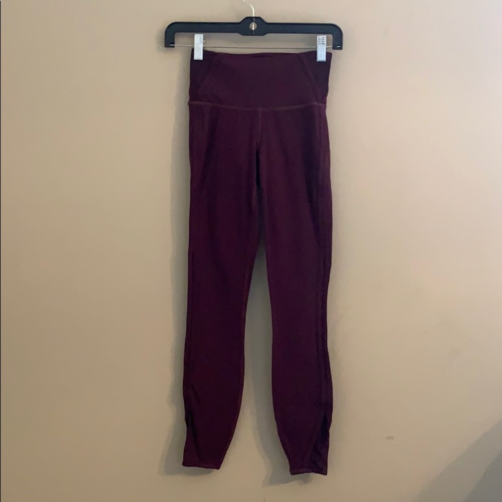 Athleta Maroon Leggings